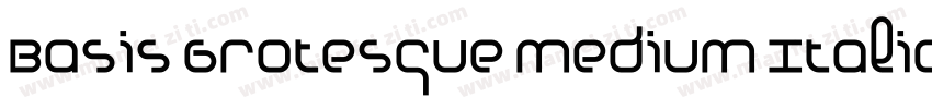 Basis Grotesque Medium Italic字体转换